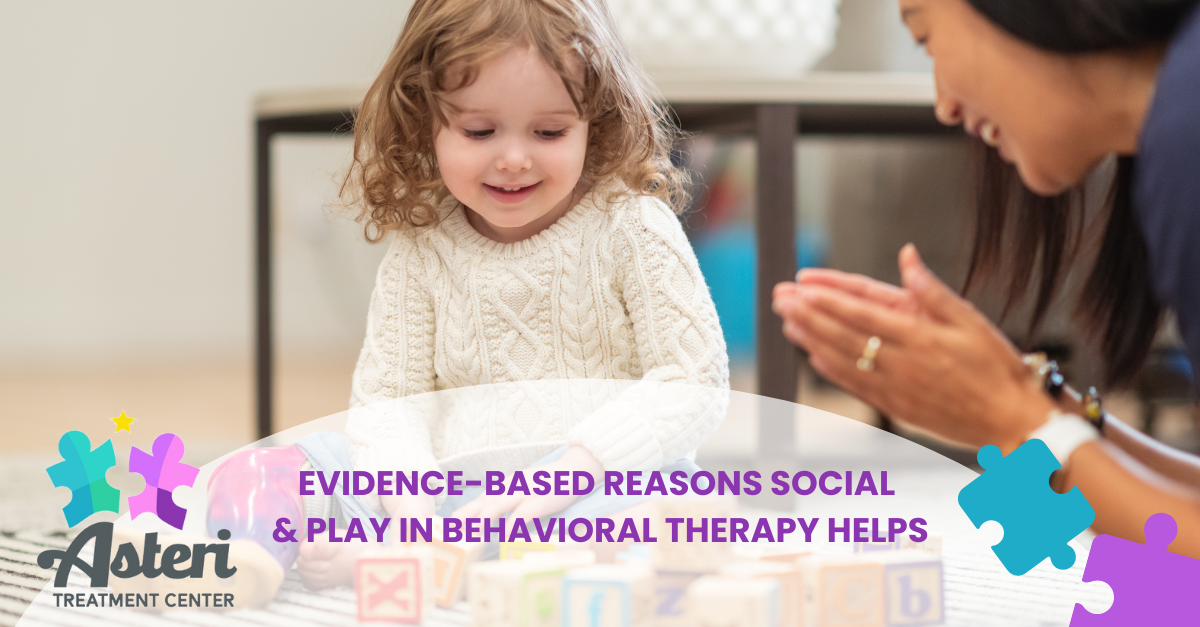 evidence based reasons social play in behavioral therapy helps